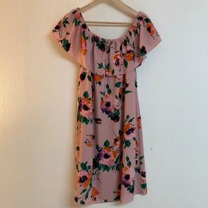 Wilfred Neuchatel Coral Pink Floral Dress - Size L